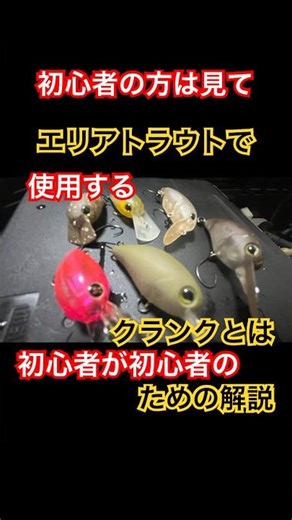 A must-see for beginners. What is a crankbait for area trout fishing? [Area Trout / Managed Fishi...