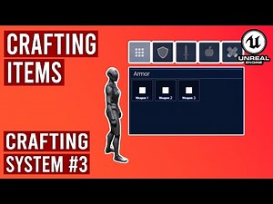 Crafting Items Widgets in Unreal Engine 5.3 - Crafting System #3 #ue5