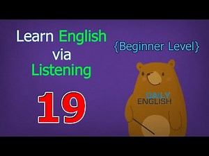 Learn English via Listening Beginner Level | Lesson 19 | Housework