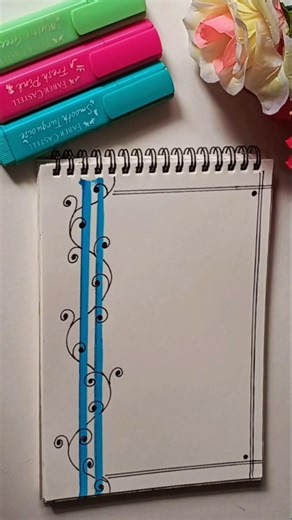 Front Page Ideas/ Easy Design For Project #art #frontpage #diy #shorts