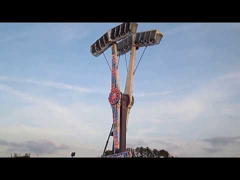 Midway Rides Of Utica's Vortex Carnival Ride.