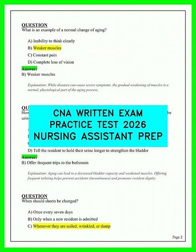 CNA Written Exam Practice Test 2026: Nursing Assistant Prep Guide