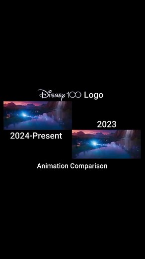 Disney 100 Years of Wonder vs. New Logo 2024 Comparison
