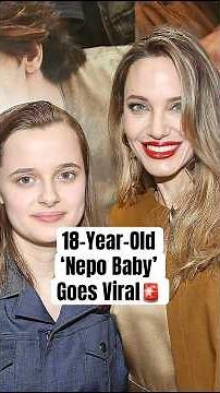 18-Year-Old ‘Nepo Baby’ Goes Viral #shorts #viviennejoliepitt #angelinajolie