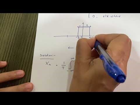 Exponential Fourier Coefficients of a Rectangular Pulse Train