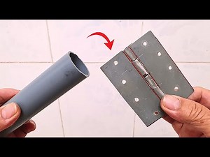 Don't throw away pvc pipes, how to make door hinges
