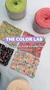 Mixing different yarns and colors is where the magic happens!! ✨🧶 Which color combination with Candy Pop in Pastel Rainbow is your favorite? 🌈😍 🩷 Candy Pop and Twister Solid Flamingo (113) 🤍 Candy Pop and Twister Solid Cream (121) 🖤 Candy Pop and Twister Solid Black (105) 💚 Candy Pop and Twister Solid Wasabi (144) . . #Hobbiicolorlab #thecolorlab #mixingyarn #doublestrand #yarn | Hobbii