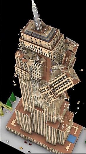 Skyscraper collapses in 9.0 quake - SIMULATED