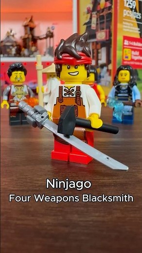 It’s called Four Weapons, not For Browsing ⚔️🔥 ‪@LEGO‬ Ninjago Four Weapons Blacksmith is ART