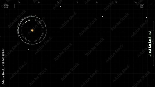 Military hud interface for sci-fi videos showing detailed graphics and data for tactical analysis and mission planning