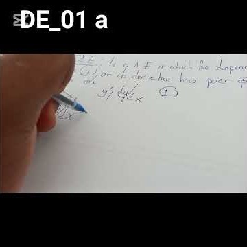 differential equation _linear and non linear (a)