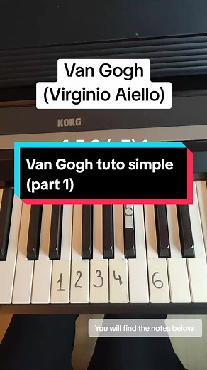 Van Gogh Piano Tutorial by Virginio Aiello