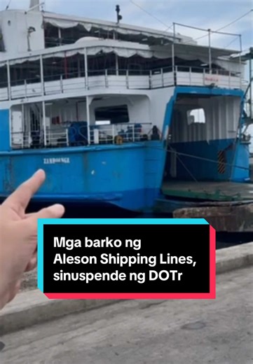 Suspensyon ng Biyahe ng Aleson Shipping Lines sa Basilan