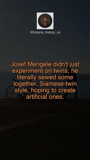 Josef Mengele's Twin Experiments | #shorts #creepyexperiments