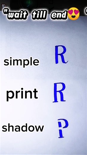 6 Different Ways to Write Letter R ✨ | Stylish Handwriting 💙 #shorts