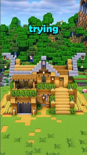 Minecraft Starter House 🏡 For Build Tutorial #minecraft