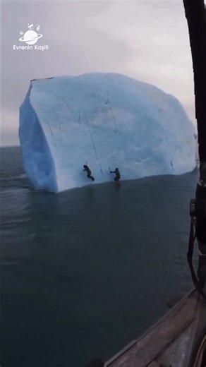 ClimbingHoldNewsReviews Iceberg Capsize | Ice Climbing Deep Water Solo Gone Wrong