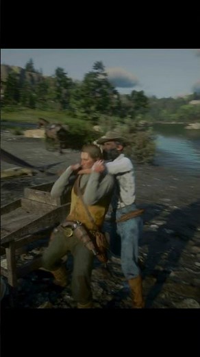 Fist Fighting a Gold Prospector by a Beautiful Lake in Red Dead Redemption 2 - Gamurai 4K #gameplay
