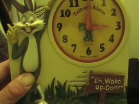 Vintage Bugs Bunny talking alarm clock from Janex Corp. 1974. Speaker no longer works.