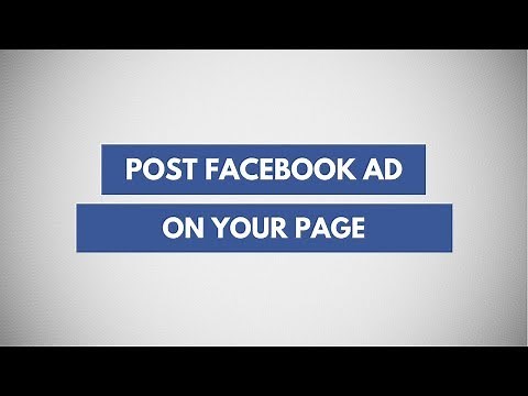 How To Post Facebook Ad as a Post on Page | How To Create Page Posts from Facebook Ads