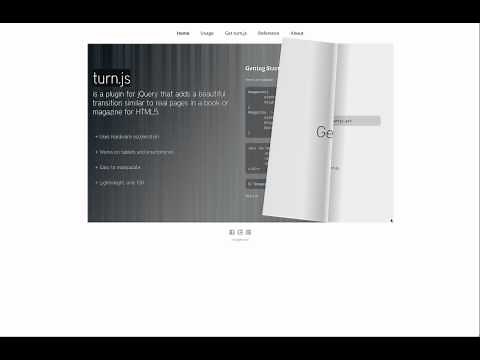Turn.js - The page flip effect for HTML5