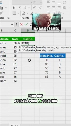 🤔¿Cómo usar la fórmula BUSCAR en excel? #excel #exceltips #excelperú