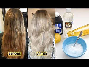 How to Bleach your Hair at home with hydrogen peroxide YouTube