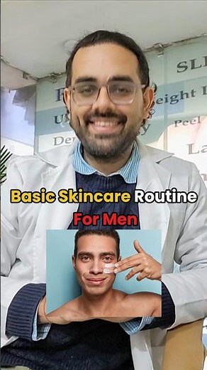 ✨ Basic Skincare Routine For Men 🧴👨✨#MensSkincare #SkincareForMen #HealthySkin