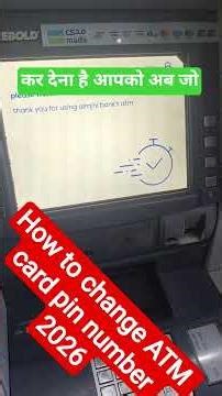 how to change ATM card pin number in Al rajhi Bank /how to update ATM card pin #knowledge #azadhindi