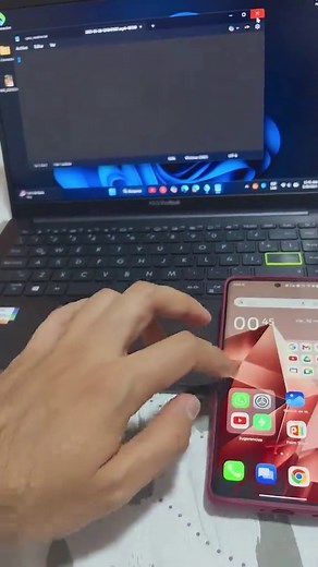 Sincronizar el celular Infinix con el PC usando gestos