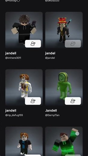 I found jandel username in Roblox