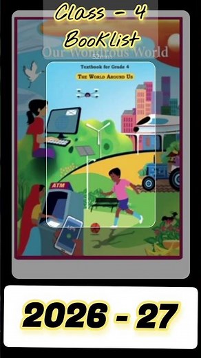 Class 4 Booklist 2026-27 📚 | New NCERT Books 🔥 (Maths Mela, Santoor, Bina, Wondrous World) | Latest