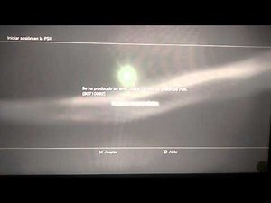 Error PSN (80710092) (SOLO PS3)