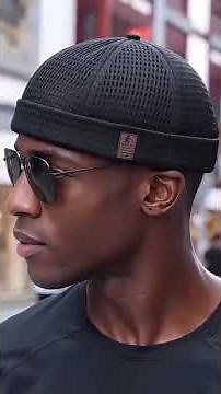 Men’s Breathable Brimless Docker Hat – Lightweight Mesh Skull Cap for Summer Outdoor Wear