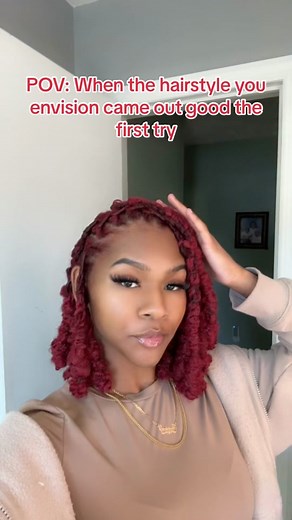 So happyyyyy ❤️❤️❤️‍🔥 #fyp #locs #marleytwist #marleytwistsoverlocs #loctutorial #starterlocs #locs #redlocs