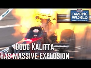 Doug Kalitta has MASSIVE explosion at Lucas Oil Nationals