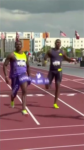 TRAYVON BROMELL BLAZES 💨 9.85 to win the men's 100m at the Lone Star Grand Prix