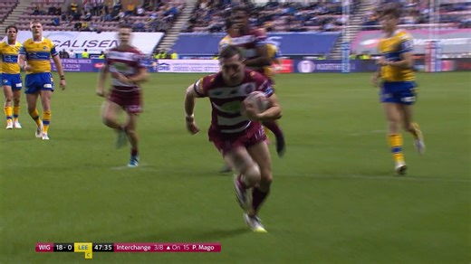 An excellent team move finished by Jake Wardle! 🤩 #WWRL #SLWIGLEE | Wigan Warriors