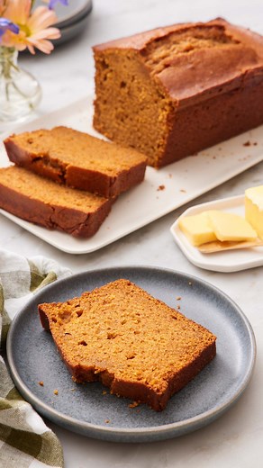 John Kanell on Instagram: "This pillowy soft Pumpkin Bread Recipe is a simple stir together recipe with all your favorite fall flavors. Perfect for snacking, it’s truly a foolproof recipe that can’t go wrong. The pumpkin purée adds so much moisture to the bread along with a soft texture, beautiful color, and lovely flavor. Recipe up on the blog! 👉 link in bio👈 #preppykitchen #baker #recipevideo"
