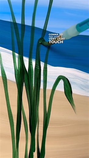 72K views · 896 reactions | [clip] Easy leaf painting technique!  #easypainting #tutorials #beginner #paintingtips #tipsandtricks #beachvibes | Emily Seilhamer Art | Facebook