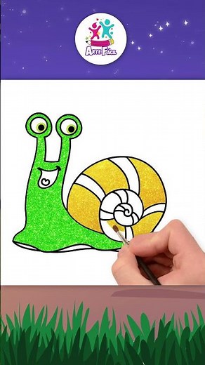 Aprenda a Desenhar um Caracol 🐌 #shorts #desenhofácil #chikiartbrazil