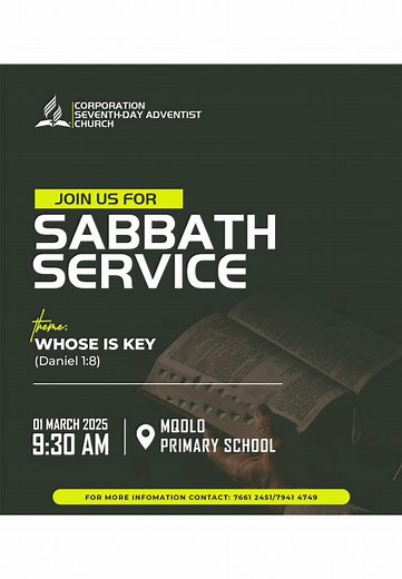 Beautiful Sabbath Reflections at Corporation SDA Church