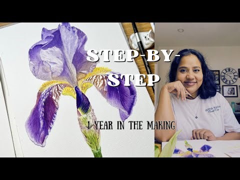 How to Paint a Realistic Iris: A Step-by-Step Watercolor Masterclass 