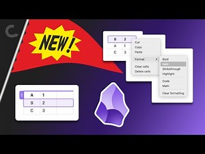 Obsidian has a new editor for tables and text