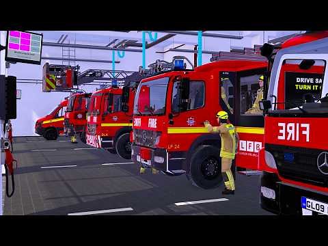 Emergency Call 112 - London Fire Brigade on Emergency Call! 4K