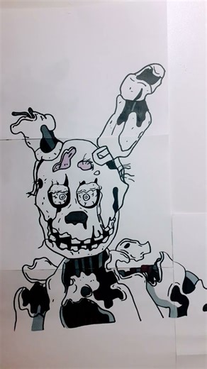 springtrap! #fnaf #fnaf3 #springtrap #drawing #music #viral #viralshort #fivenightsatfreddys