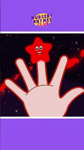 Stars Finger Family ⭐👨‍👩‍👧‍👦 | Twinkle Finger Family Song for Kids 🎶 #shorts #nurseryrhymes