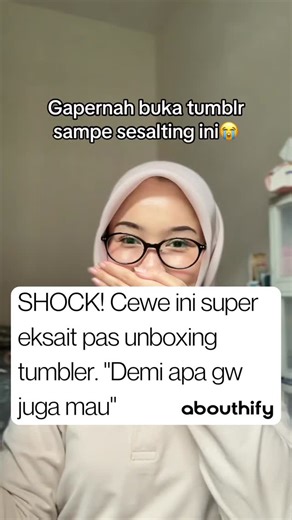 AREA GURLS on Instagram: "inimah mau buang dusnya aja juga sayang banget 😭 LINK TUMBLER UDAH GUE SPILL DI BIO NO.51 YA BESTIE 🛍️"