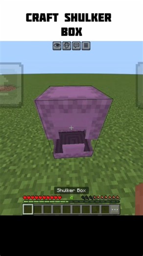 🎒 How to Craft a Shulker Box in Minecraft! 🟪✨ #minecraft #gaming