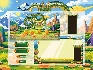 Streampack Dragon Ball Z Shenron - Twitch Overlay - Etsy